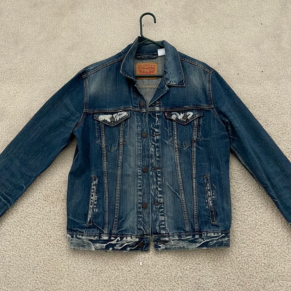 Levi Strauss distressed jean jacket